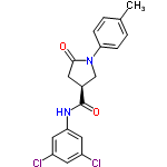 InChI=1/C18H16Cl2N2O2/c1-11-2-4-16(5-3-11)22-10-12(6-17(22)23)18(24)21-15-8-13(19)7-14(20)9-15/h2-5,7-9,12H,6,10H2,1H3,(H,21,24)/t12-/m0/s1