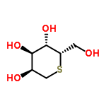 InChI=1/C6H12O4S/c7-1-4-6(10)5(9)3(8)2-11-4/h3-10H,1-2H2/t3-,4+,5-,6-/m1/s1