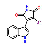 InChI=1/C12H7BrN2O2/c13-10-9(11(16)15-12(10)17)7-5-14-8-4-2-1-3-6(7)8/h1-5,14H,(H,15,16,17)