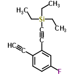 InChI=1/C16H19FSi/c1-5-14-9-10-16(17)13-15(14)11-12-18(6-2,7-3)8-4/h1,9-10,13H,6-8H2,2-4H3