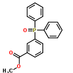 InChI=1/C20H17O3P/c1-23-20(21)16-9-8-14-19(15-16)24(22,17-10-4-2-5-11-17)18-12-6-3-7-13-18/h2-15H,1H3
