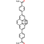 InChI=1/C34H28O2/c1-21(35)23-5-9-25(10-6-23)27-17-29-13-15-31-19-28(26-11-7-24(8-12-26)22(2)36)20-32-16-14-30(18-27)33(29,3)34(31,32)4/h5-20H,1-4H3