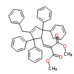 InChI=1/C42H36O4/c1-45-39(43)37(40(44)46-2)29-38-41(32-20-10-4-11-21-32,33-22-12-5-13-23-33)30-36(28-31-18-8-3-9-19-31)42(38,34-24-14-6-15-25-34)35-26-16-7-17-27-35/h3-27,29-30,38H,28H2,1-2H3