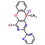 InChI=1/C15H10Cl2N4O2/c1-22-9-5-2-3-6-10(9)23-11-12(16)20-15(21-13(11)17)14-18-7-4-8-19-14/h2-8H,1H3