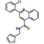 InChI=1/C21H15ClN2O2/c22-18-9-3-1-8-16(18)20-12-17(15-7-2-4-10-19(15)24-20)21(25)23-13-14-6-5-11-26-14/h1-12H,13H2,(H,23,25)