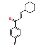 InChI=1/C15H17FO/c16-14-9-7-13(8-10-14)15(17)11-6-12-4-2-1-3-5-12/h6-12H,1-5H2/b11-6+