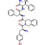 InChI=1/C38H41N5O5/c1-24(27-12-6-3-7-13-27)34(35(40)45)42-36(46)32(21-25-10-4-2-5-11-25)41-37(47)33-22-28-14-8-9-15-29(28)23-43(33)38(48)31(39)20-26-16-18-30(44)19-17-26/h2-19,24,31-34,44H,20-23,39H2,1H3,(H2,40,45)(H,41,47)(H,42,46)/t24-,31-,32-,33-,34+/m0/s1