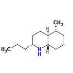 InChI=1/C13H25N/c1-3-5-11-8-9-12-10(2)6-4-7-13(12)14-11/h10-14H,3-9H2,1-2H3/t10-,11-,12+,13+/m1/s1