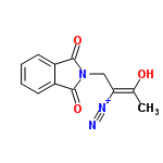 InChI=1/C12H9N3O3/c1-7(16)10(14-13)6-15-11(17)8-4-2-3-5-9(8)12(15)18/h2-5H,6H2,1H3/p+1/b10-7+