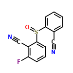 InChI=1/C14H7FN2OS/c15-12-5-3-7-14(11(12)9-17)19(18)13-6-2-1-4-10(13)8-16/h1-7H