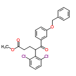 InChI=1/C25H22Cl2O4/c1-30-23(28)14-13-20(24-21(26)11-6-12-22(24)27)25(29)18-9-5-10-19(15-18)31-16-17-7-3-2-4-8-17/h2-12,15,20H,13-14,16H2,1H3