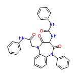 InChI=1/C30H25N5O4/c36-26(31-21-12-4-1-5-13-21)20-34-24-18-10-11-19-25(24)35(23-16-8-3-9-17-23)29(38)27(28(34)37)33-30(39)32-22-14-6-2-7-15-22/h1-19,27H,20H2,(H,31,36)(H2,32,33,39)