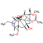 InChI=1/C25H39NO6/c1-5-26-11-23(12-30-3)7-6-19(28)25-15-8-14-17(31-4)10-24(29,16(22(25)26)9-18(23)25)20(15)21(14)32-13(2)27/h14-22,28-29H,5-12H2,1-4H3/t14-,15-,16-,17-,18-,19+,20+,21-,22-,23-,24+,25+/m1/s1