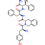 InChI=1/C38H41N5O5/c1-24(27-12-6-3-7-13-27)34(35(40)45)42-36(46)32(21-25-10-4-2-5-11-25)41-37(47)33-22-28-14-8-9-15-29(28)23-43(33)38(48)31(39)20-26-16-18-30(44)19-17-26/h2-19,24,31-34,44H,20-23,39H2,1H3,(H2,40,45)(H,41,47)(H,42,46)/t24-,31-,32-,33-,34-/m0/s1