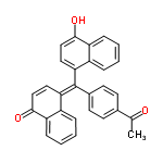 InChI=1/C29H20O3/c1-18(30)19-10-12-20(13-11-19)29(25-14-16-27(31)23-8-4-2-6-21(23)25)26-15-17-28(32)24-9-5-3-7-22(24)26/h2-17,31H,1H3/b29-26+