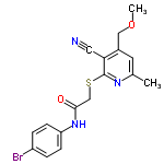 InChI=1/C17H16BrN3O2S/c1-11-7-12(9-23-2)15(8-19)17(20-11)24-10-16(22)21-14-5-3-13(18)4-6-14/h3-7H,9-10H2,1-2H3,(H,21,22)