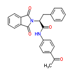 InChI=1/C25H20N2O4/c1-16(28)18-11-13-19(14-12-18)26-23(29)22(15-17-7-3-2-4-8-17)27-24(30)20-9-5-6-10-21(20)25(27)31/h2-14,22H,15H2,1H3,(H,26,29)/t22-/m0/s1