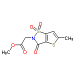 InChI=1/C9H9NO5S2/c1-5-3-6-8(16-5)9(12)10(17(6,13)14)4-7(11)15-2/h3H,4H2,1-2H3