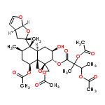 InChI=1/C33H46O14/c1-16-11-26(44-20(5)36)32(14-41-18(3)34)24(30(16,7)25-12-22-9-10-40-28(22)45-25)13-23(38)27(33(32)15-42-33)46-29(39)31(8,47-21(6)37)17(2)43-19(4)35/h9-10,16-17,22-28,38H,11-15H2,1-8H3/t16-,17?,22-,23-,24-,25+,26+,27+,28+,30+,31?,32+,33-/m1/s1