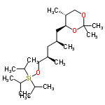 InChI=1/C23H48O3Si/c1-16(2)27(17(3)4,18(5)6)25-14-20(8)12-19(7)13-22-21(9)15-24-23(10,11)26-22/h16-22H,12-15H2,1-11H3/t19-,20+,21+,22-/m0/s1