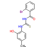 InChI=1/C15H13BrN2O2S/c1-9-6-7-12(13(19)8-9)17-15(21)18-14(20)10-4-2-3-5-11(10)16/h2-8,19H,1H3,(H2,17,18,20,21)