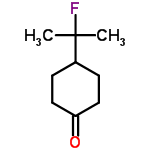 InChI=1/C9H15FO/c1-9(2,10)7-3-5-8(11)6-4-7/h7H,3-6H2,1-2H3