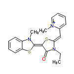 InChI=1/C20H20N3OS2/c1-4-23-17(13-14-9-7-8-12-21(14)2)26-18(19(23)24)20-22(3)15-10-5-6-11-16(15)25-20/h5-13H,4H2,1-3H3/q+1/b20-18+