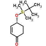 InChI=1/C12H22O2Si/c1-12(2,3)15(4,5)14-11-8-6-10(13)7-9-11/h6,8,11H,7,9H2,1-5H3/t11-/m0/s1