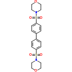 InChI=1/C20H24N2O6S2/c23-29(24,21-9-13-27-14-10-21)19-5-1-17(2-6-19)18-3-7-20(8-4-18)30(25,26)22-11-15-28-16-12-22/h1-8H,9-16H2