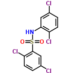 InChI=1/C12H7Cl4NO2S/c13-7-1-3-9(15)11(5-7)17-20(18,19)12-6-8(14)2-4-10(12)16/h1-6,17H