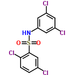 InChI=1/C12H7Cl4NO2S/c13-7-1-2-11(16)12(6-7)20(18,19)17-10-4-8(14)3-9(15)5-10/h1-6,17H