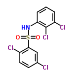 InChI=1/C12H7Cl4NO2S/c13-7-4-5-8(14)11(6-7)20(18,19)17-10-3-1-2-9(15)12(10)16/h1-6,17H