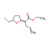 InChI=1/C12H17IO3/c1-3-5-10(12(14)15-4-2)11-7-6-9(8-13)16-11/h3,9H,1,4-8H2,2H3/b11-10+