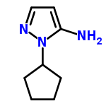 InChI=1/C8H13N3/c9-8-5-6-10-11(8)7-3-1-2-4-7/h5-7H,1-4,9H2