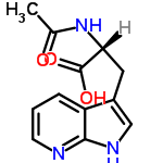 InChI=1/C12H13N3O3/c1-7(16)15-10(12(17)18)5-8-6-14-11-9(8)3-2-4-13-11/h2-4,6,10H,5H2,1H3,(H,13,14)(H,15,16)(H,17,18)/t10-/m1/s1