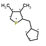 InChI=1/C12H13P/c1-9-8-13-12(10(9)2)7-11-5-3-4-6-11/h3-6,8H,7H2,1-2H3