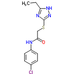 InChI=1/C12H13ClN4OS/c1-2-10-15-12(17-16-10)19-7-11(18)14-9-5-3-8(13)4-6-9/h3-6H,2,7H2,1H3,(H,14,18)(H,15,16,17)