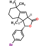 InChI=1/C20H23BrO2/c1-19(2)9-4-10-20(3)15(19)11-14-16(20)17(23-18(14)22)12-5-7-13(21)8-6-12/h5-8,11,14,16-17H,4,9-10H2,1-3H3/t14-,16+,17-,20+/m1/s1