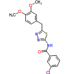 InChI=1/C18H16ClN3O3S/c1-24-14-7-6-11(8-15(14)25-2)9-16-21-22-18(26-16)20-17(23)12-4-3-5-13(19)10-12/h3-8,10H,9H2,1-2H3,(H,20,22,23)