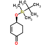 InChI=1/C12H22O2Si/c1-12(2,3)15(4,5)14-11-8-6-10(13)7-9-11/h6,8,11H,7,9H2,1-5H3/t11-/m1/s1