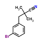 InChI=1/C11H12BrN/c1-11(2,8-13)7-9-4-3-5-10(12)6-9/h3-6H,7H2,1-2H3