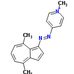 InChI=1/C18H18N3/c1-13-5-4-6-14(2)18-16(13)7-8-17(18)20-19-15-9-11-21(3)12-10-15/h4-12H,1-3H3/q+1