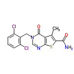 InChI=1/C15H11Cl2N3O2S/c1-7-11-14(23-12(7)13(18)21)19-6-20(15(11)22)5-8-9(16)3-2-4-10(8)17/h2-4,6H,5H2,1H3,(H2,18,21)