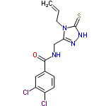 InChI=1/C13H12Cl2N4OS/c1-2-5-19-11(17-18-13(19)21)7-16-12(20)8-3-4-9(14)10(15)6-8/h2-4,6H,1,5,7H2,(H,16,20)(H,18,21)