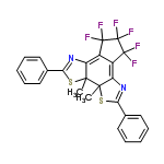 InChI=1/C25H16F6N2S2/c1-21-17(32-19(34-21)13-9-5-3-6-10-13)15-16(24(28,29)25(30,31)23(15,26)27)18-22(21,2)35-20(33-18)14-11-7-4-8-12-14/h3-12H,1-2H3