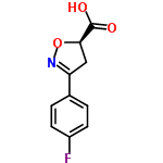 InChI=1/C10H8FNO3/c11-7-3-1-6(2-4-7)8-5-9(10(13)14)15-12-8/h1-4,9H,5H2,(H,13,14)/t9-/m1/s1