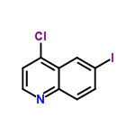 InChI=1/C9H5ClIN/c10-8-3-4-12-9-2-1-6(11)5-7(8)9/h1-5H