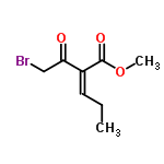 InChI=1/C8H11BrO3/c1-3-4-6(7(10)5-9)8(11)12-2/h4H,3,5H2,1-2H3/b6-4-