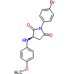 InChI=1/C17H15BrN2O3/c1-23-14-8-4-12(5-9-14)19-15-10-16(21)20(17(15)22)13-6-2-11(18)3-7-13/h2-9,15,19H,10H2,1H3/t15-/m1/s1