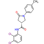 InChI=1/C18H16Cl2N2O2/c1-11-5-7-13(8-6-11)22-10-12(9-16(22)23)18(24)21-15-4-2-3-14(19)17(15)20/h2-8,12H,9-10H2,1H3,(H,21,24)/t12-/m1/s1